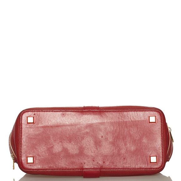 Louis Vuitton Angenieux Suhari Leather Geranium Red PM Handbag - Picture 4 of 8